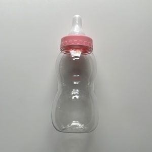 Pink Baby Bottle Coin Bank